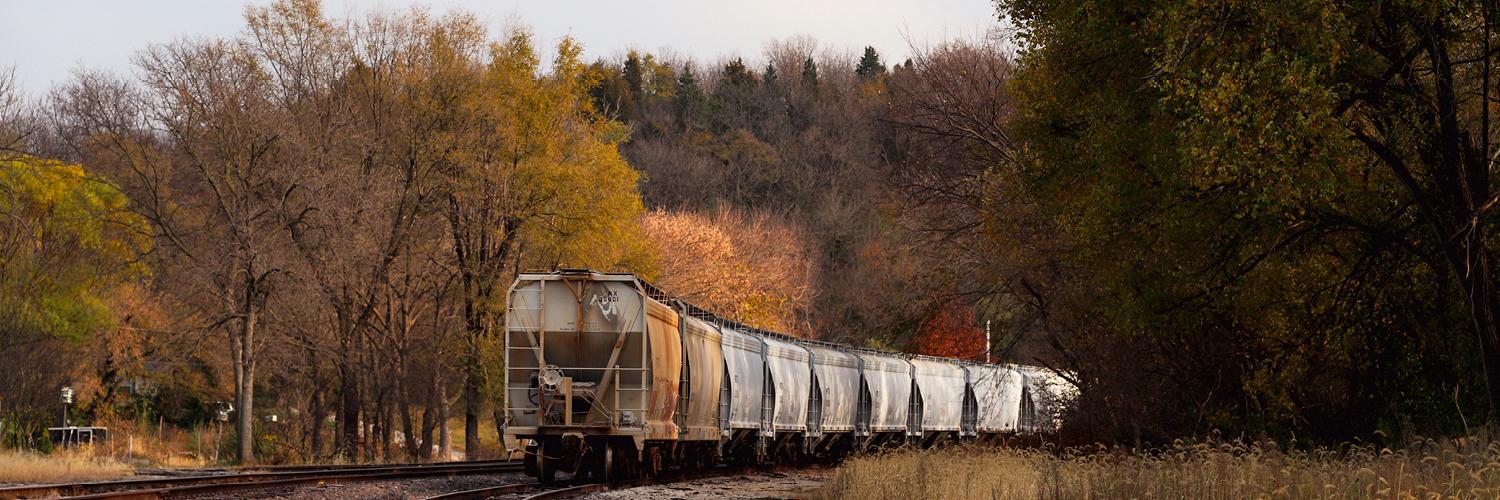 a train on the tracks