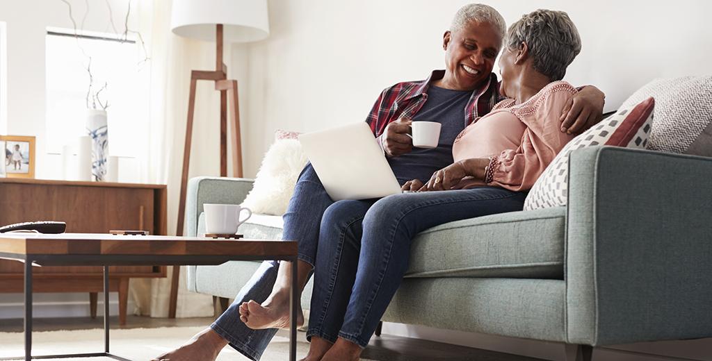 couple sitting on the couch